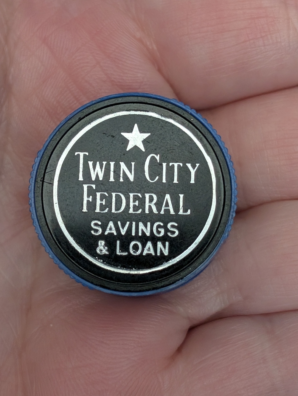 Vintage Twin City Federal Savings And Loan Advertising Pencil Sharpener